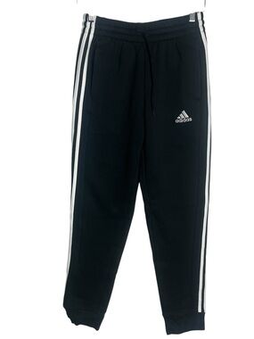 ADIDAS Black Jogger Pants - Size S - Regular Fit Tapered